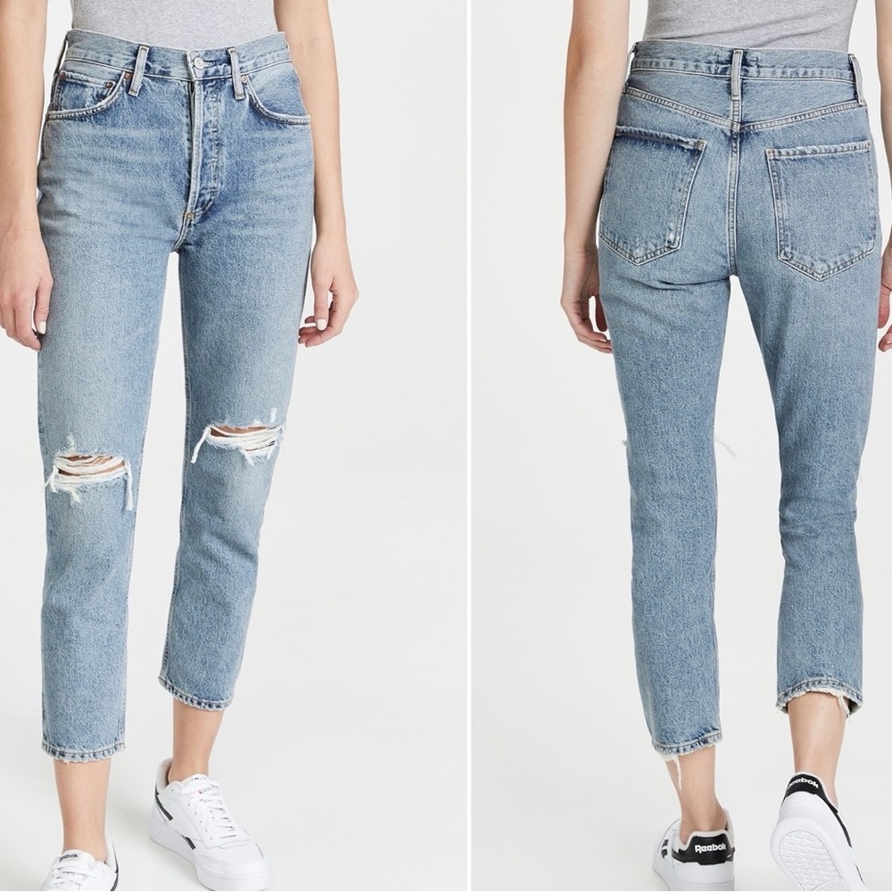 Agolde - Riley High Rise Straight Jeans